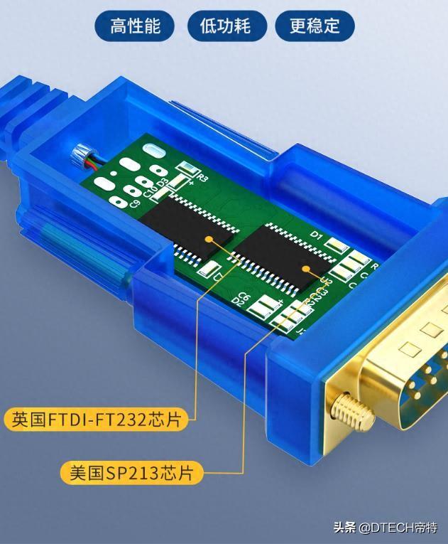 “双芯片”USB转RS232串口线体验，6大特性，颜值与性能共存