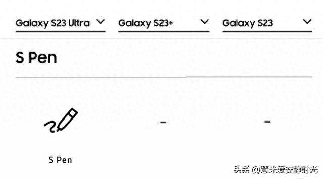 三星家族三星Galaxy S23系列旗舰机，三款机型对比