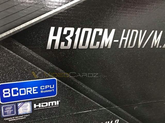 华擎H310主板支持8核CPU，300系列主板兼容下一代酷睿处理器