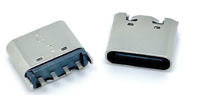 TYPE-C母座 4P沉板贴片 0.8/1.6mm 四脚插板 TYPE-C母座USB